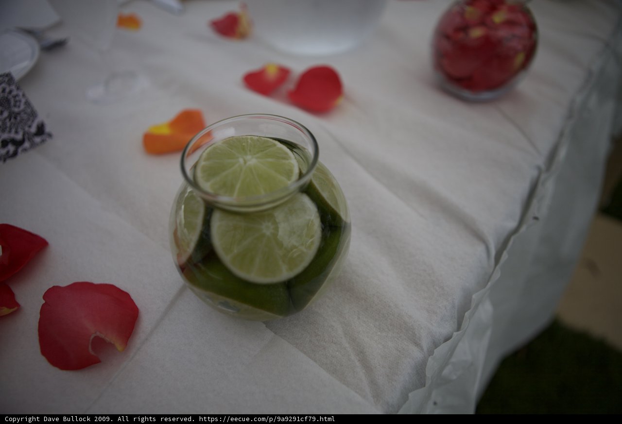 Lime Vase Centerpiece