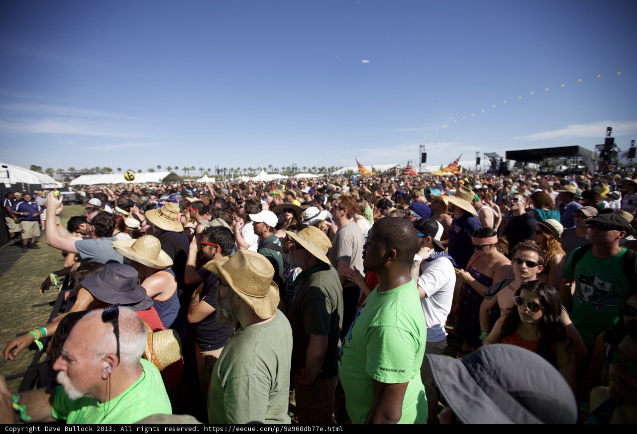 Coachella Crowd Enjoying the Music