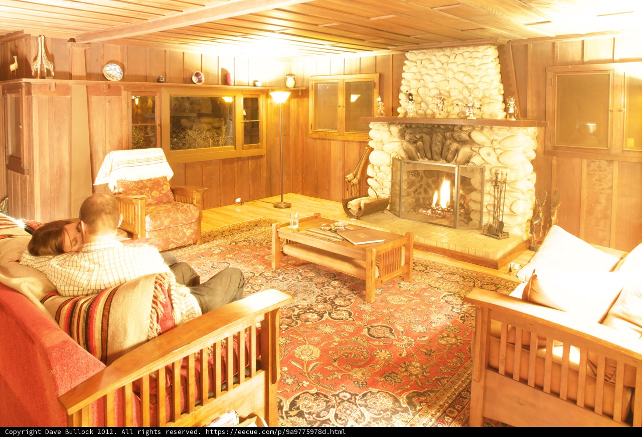 Cozy Evening by the Fireplace