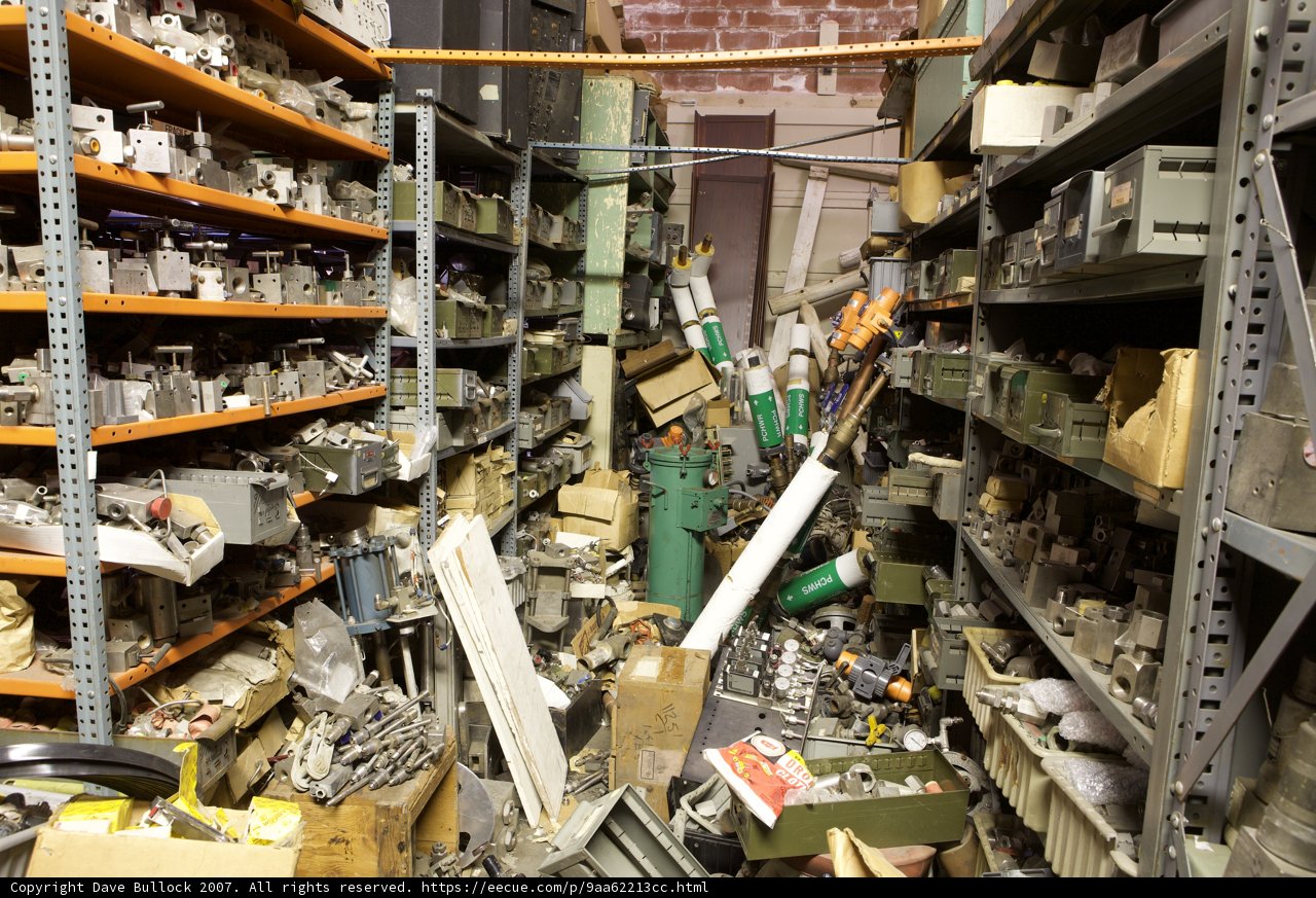 Abandoned Warehouse Full of Clutter