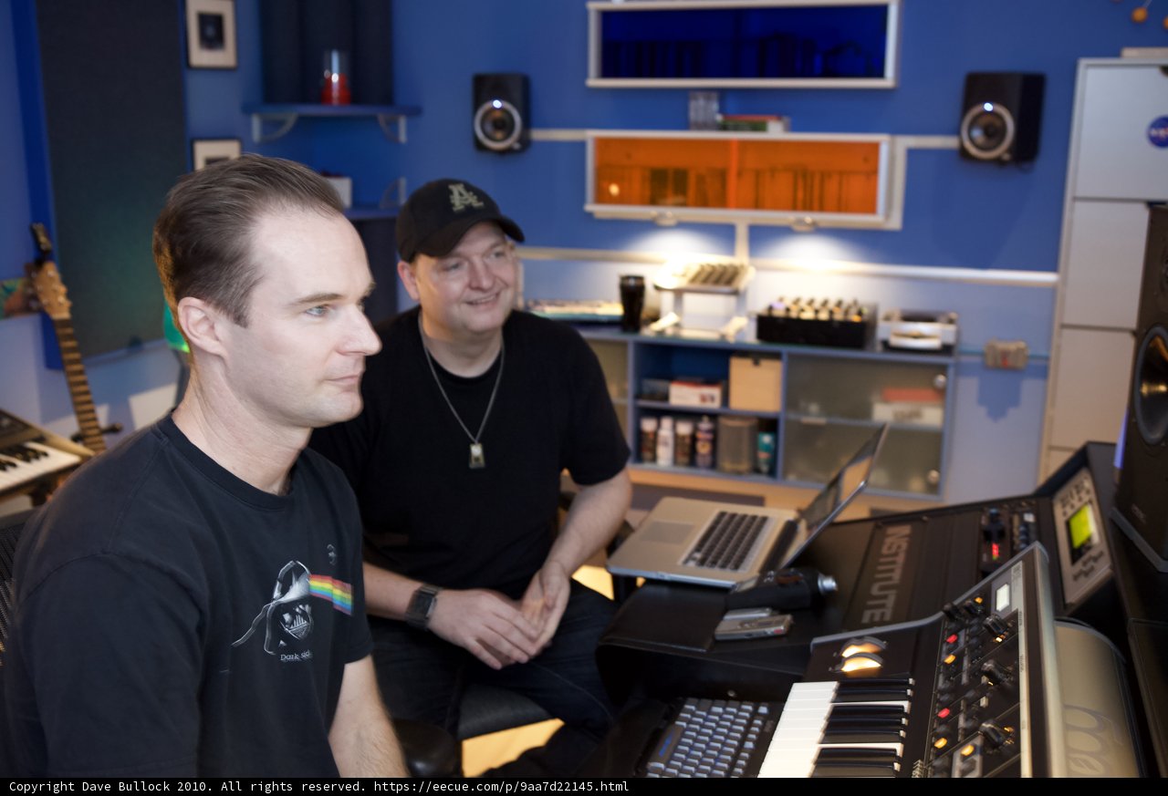 DJ Dan and Uberzone in the Recording Studio