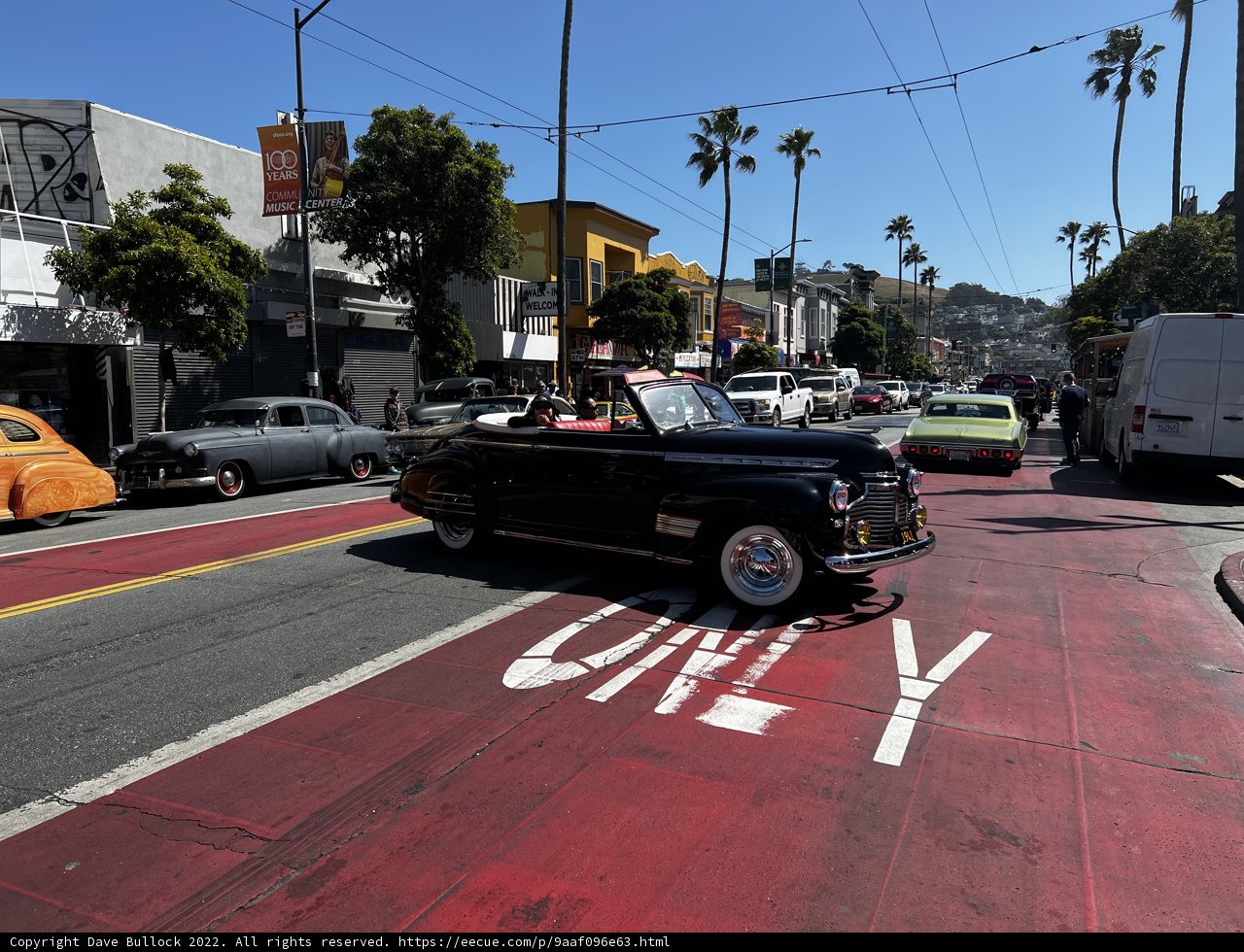 Vintage Car Cruising through the City