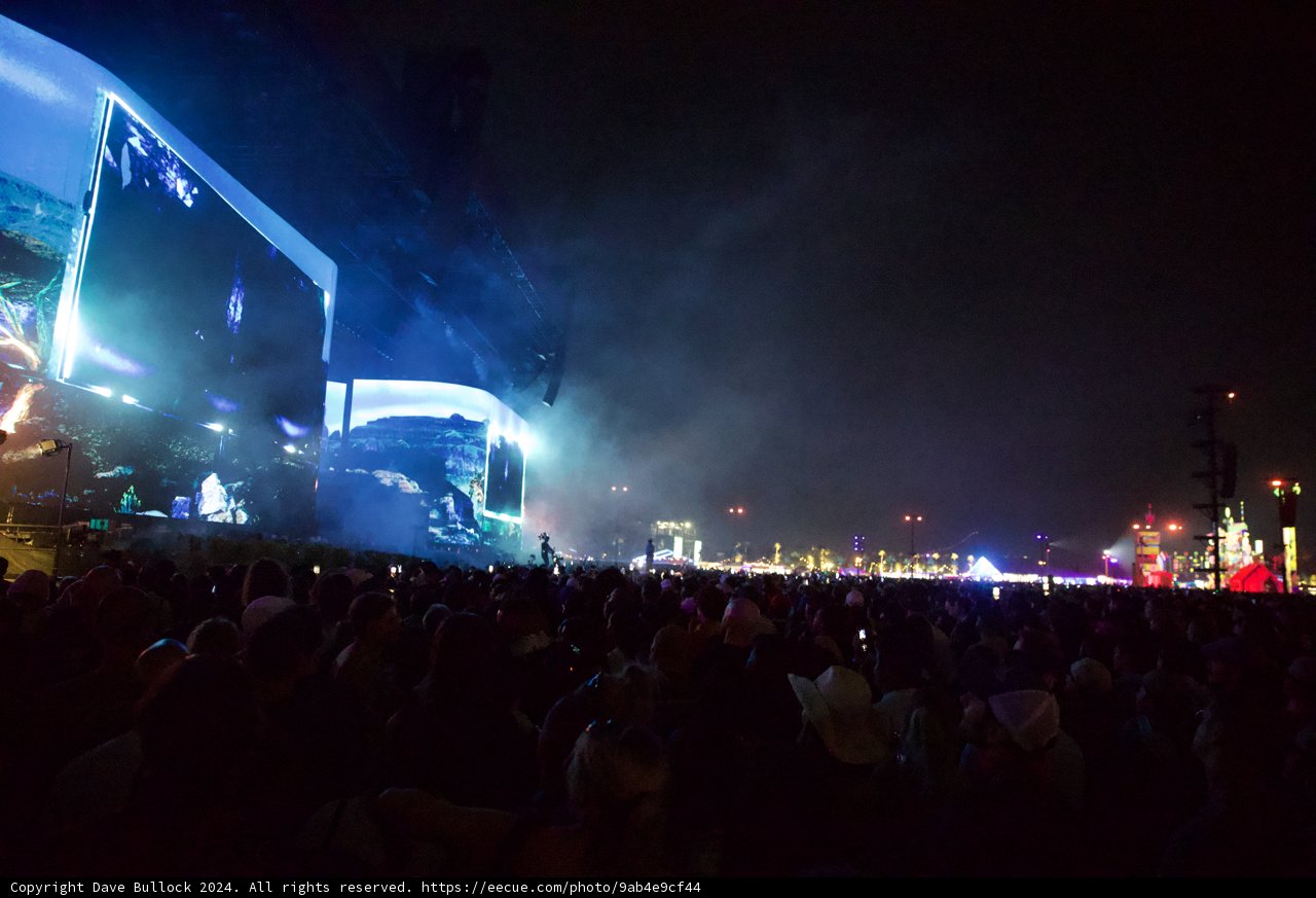 Under the Cosmic Canopy: A Night at Coachella 2024