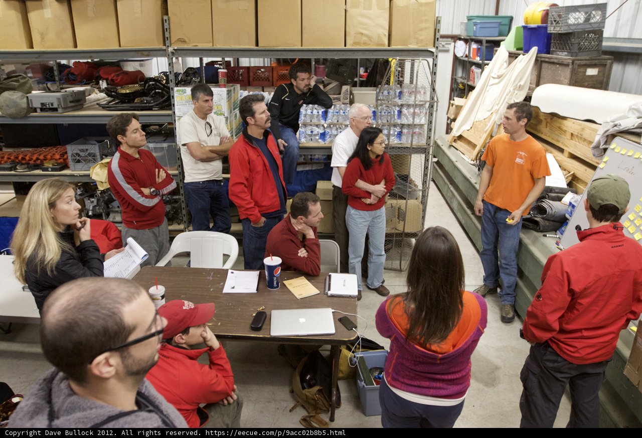 Group of People Gathered Around Plywood Table