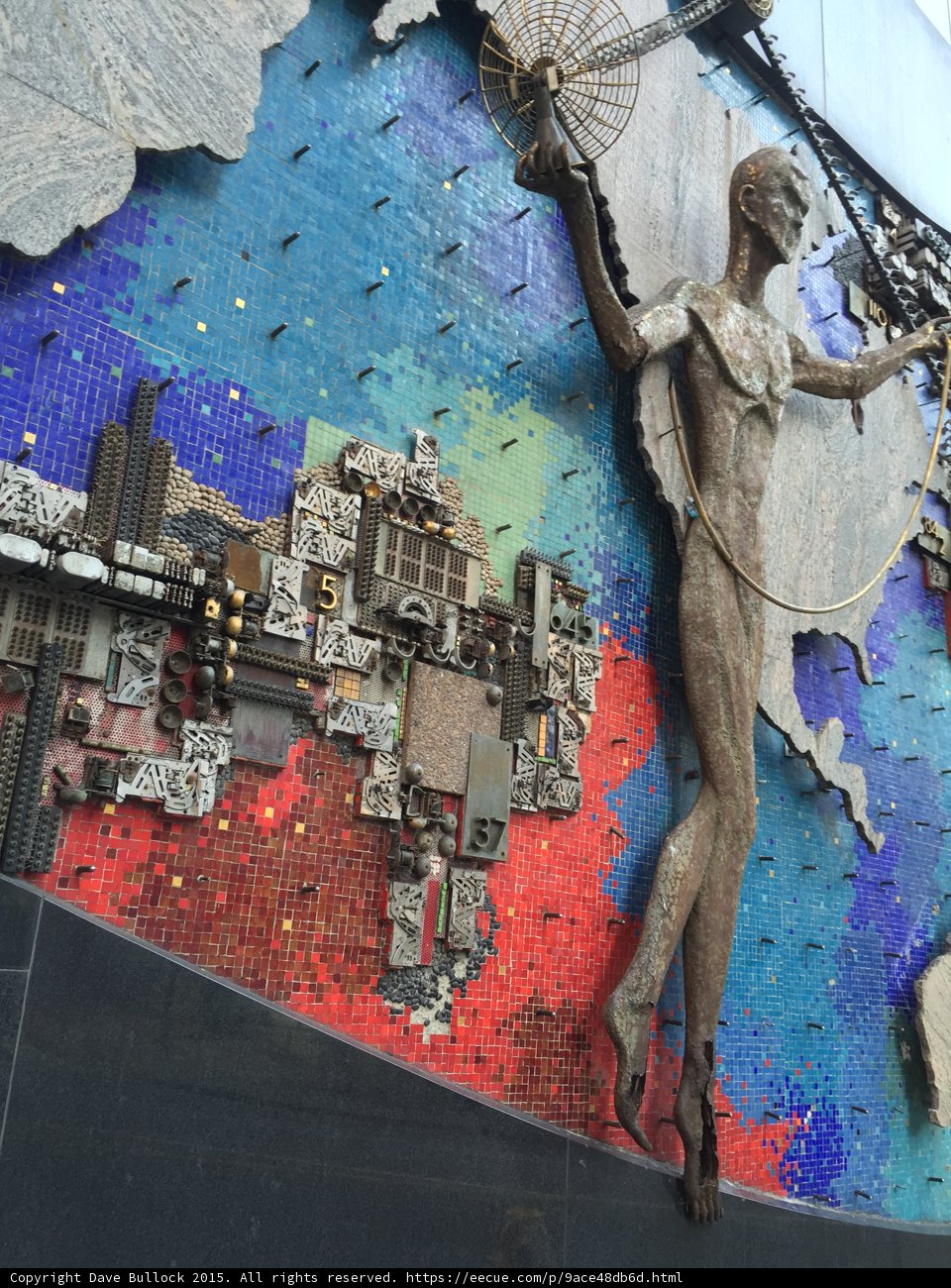 Mosaic Mural Cityscape