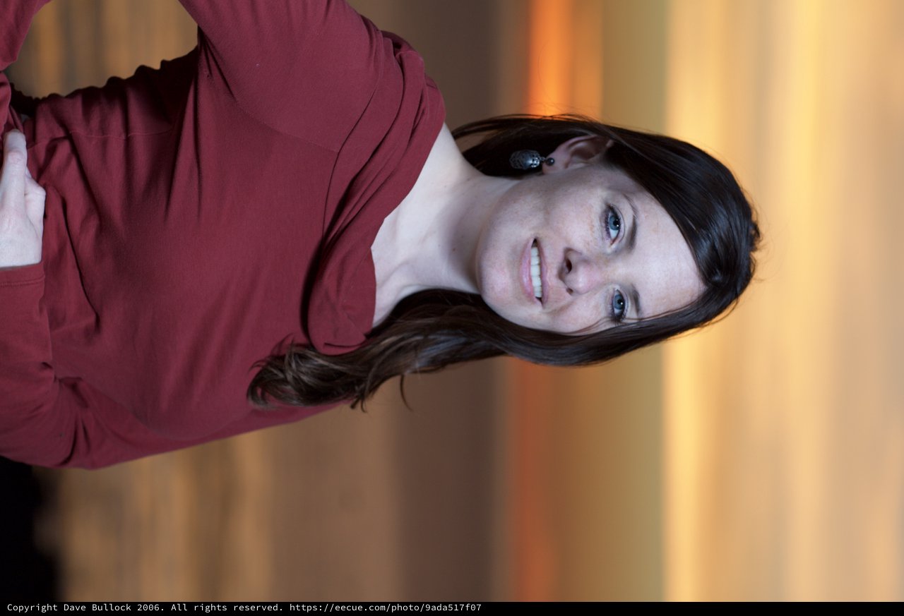 Portrait of Woman in Burgundy at Sunset