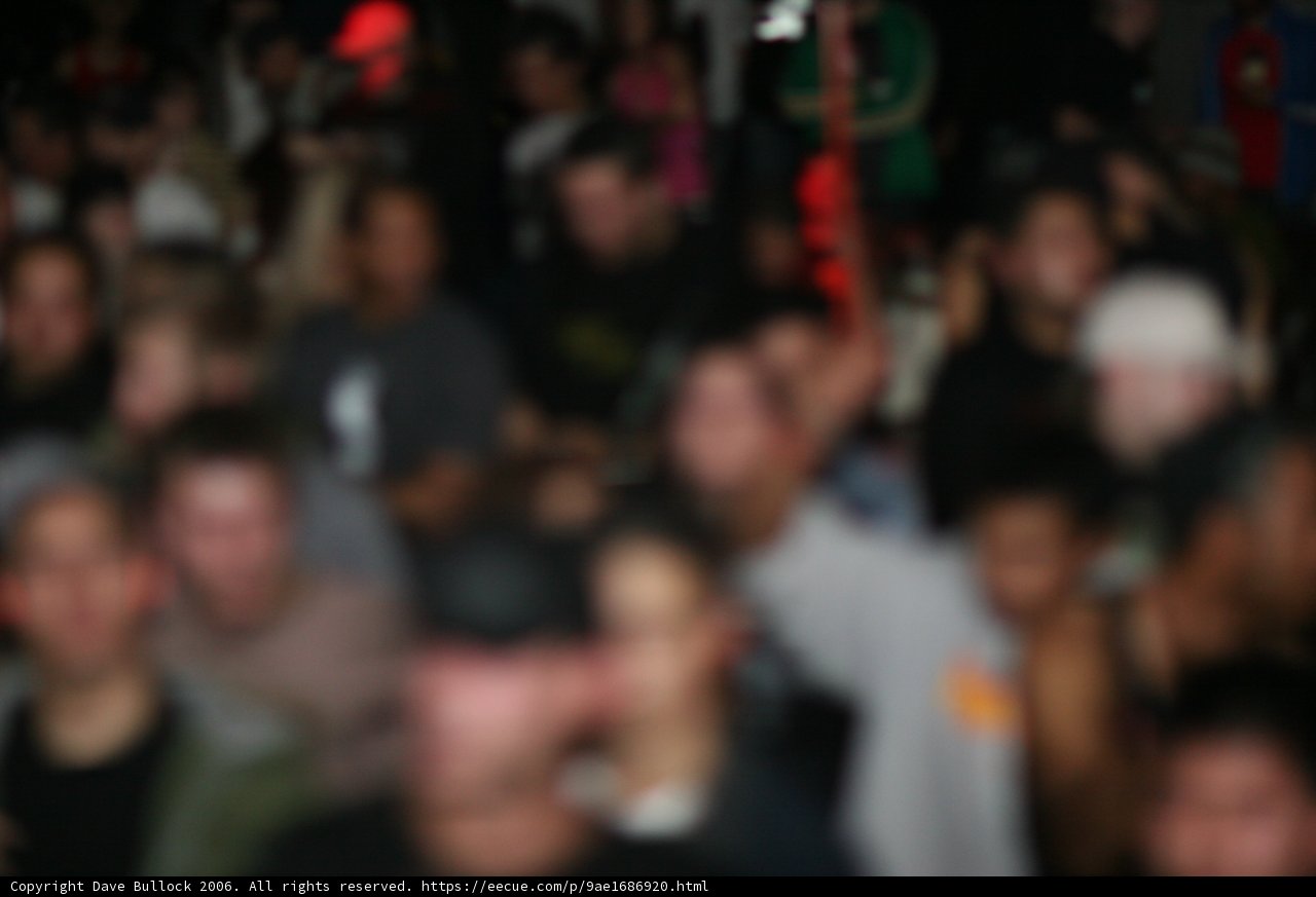 Blurred Out Concert Crowd