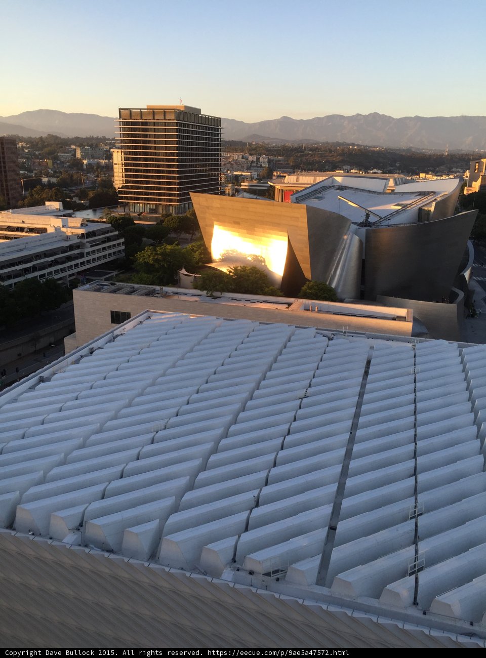 Disney Concert Hall at Golden Hour