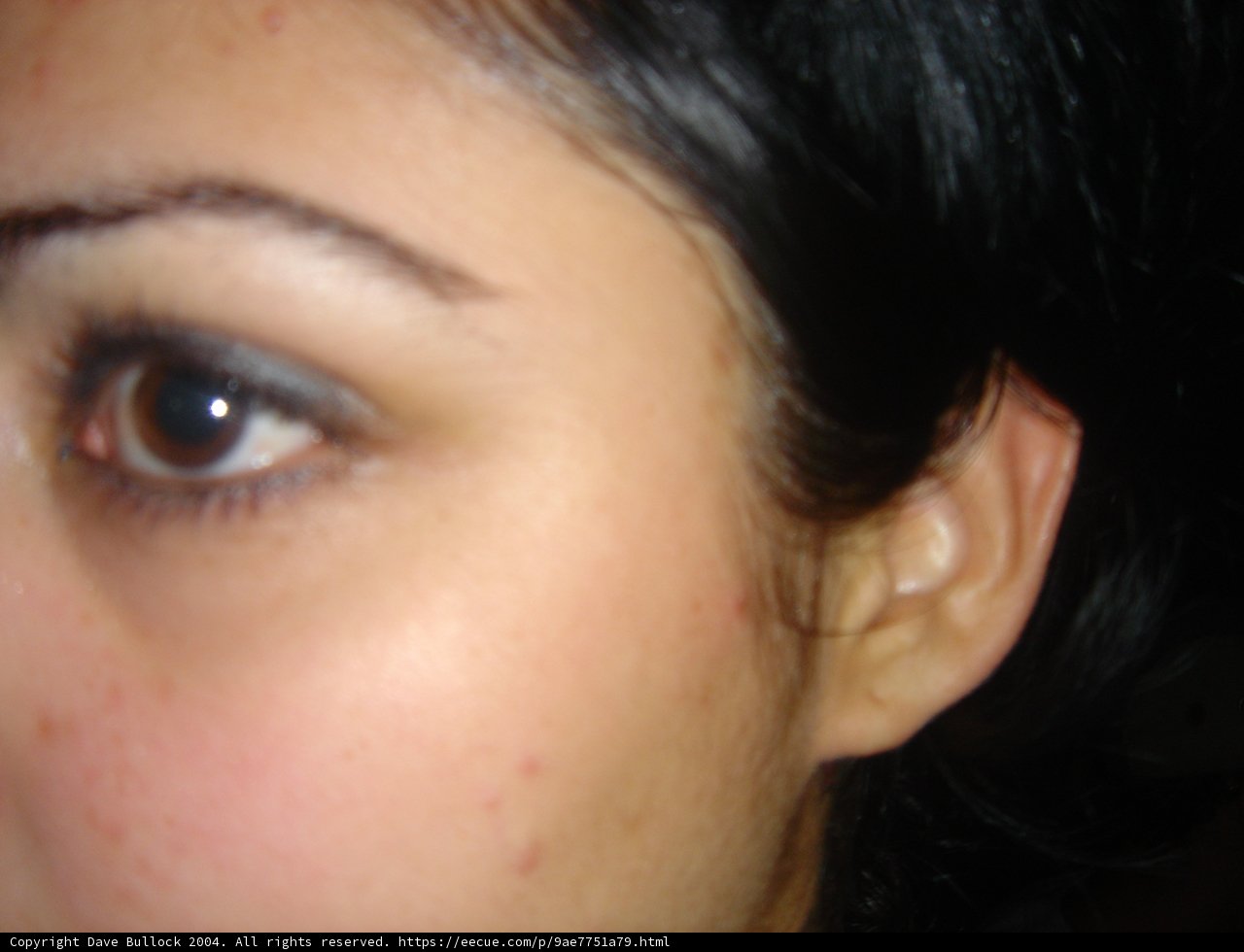 A Close-Up of a Woman's Face
