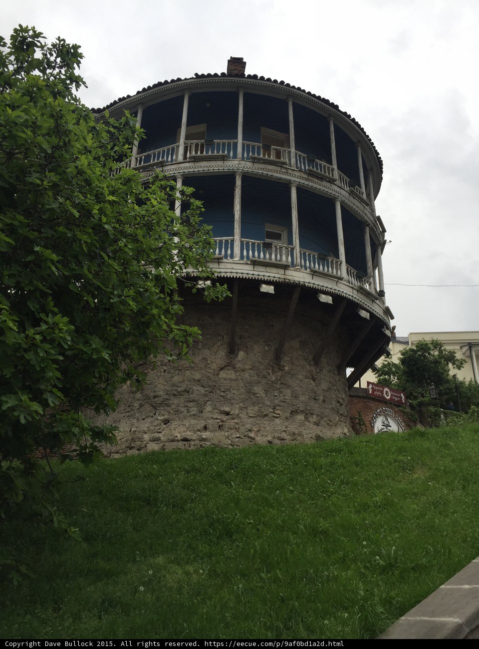 Round Balcony Building of Old Tbilisi