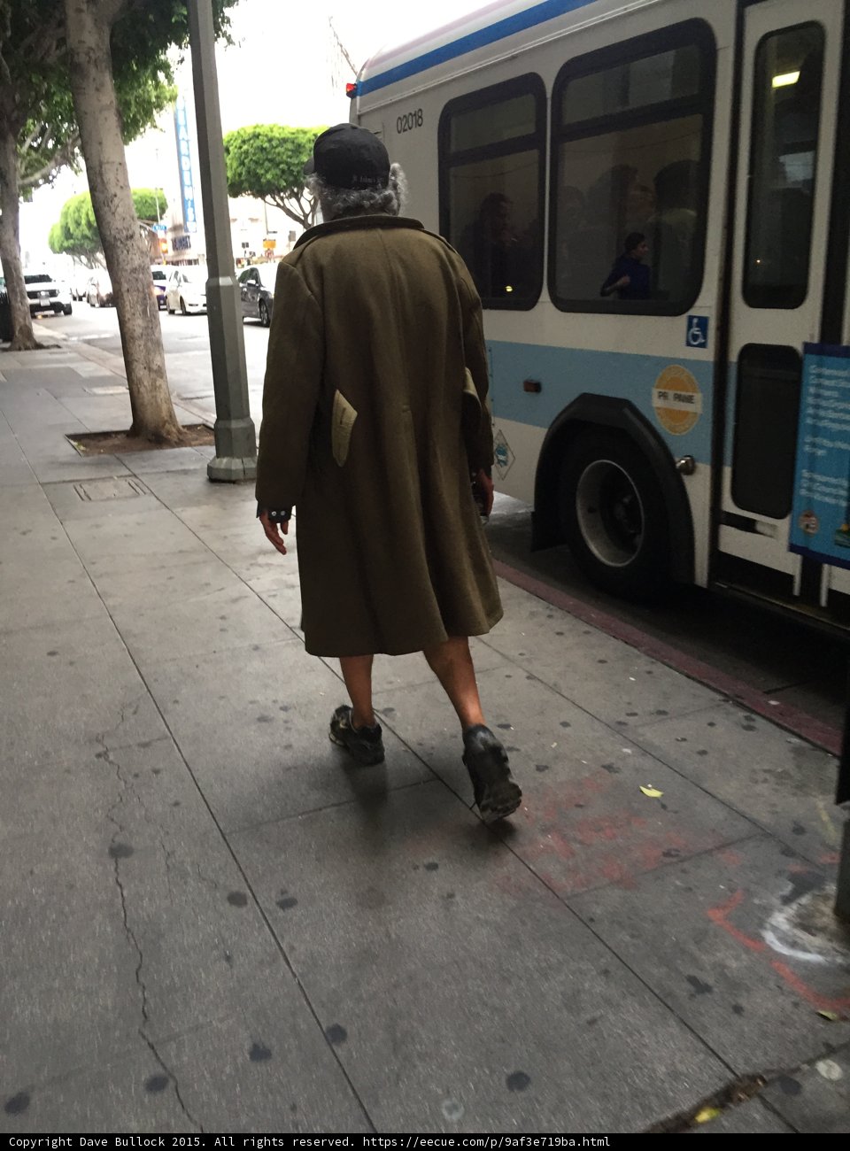 walking down the city street