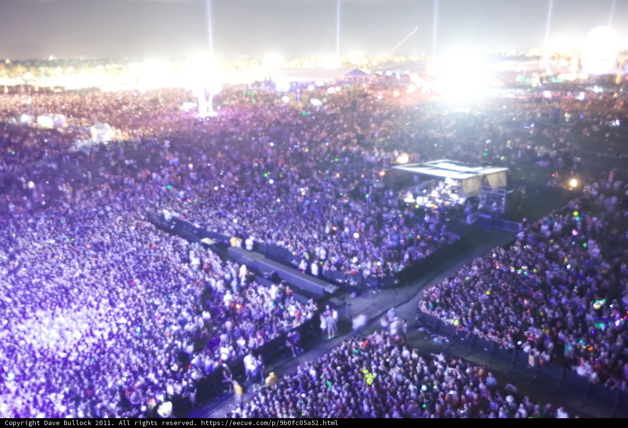 Electric Metropolis: Illuminated Crowd at Coachella 2011