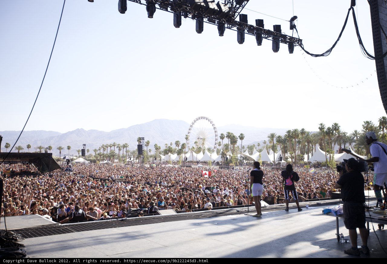 Crowd Jamming to Live Music at Coachella 2012
