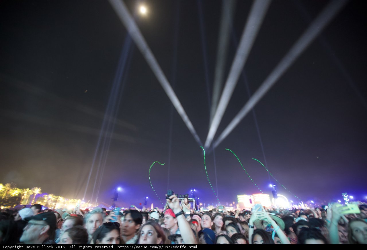 Electric Atmosphere at Coachella's Nighttime Concert