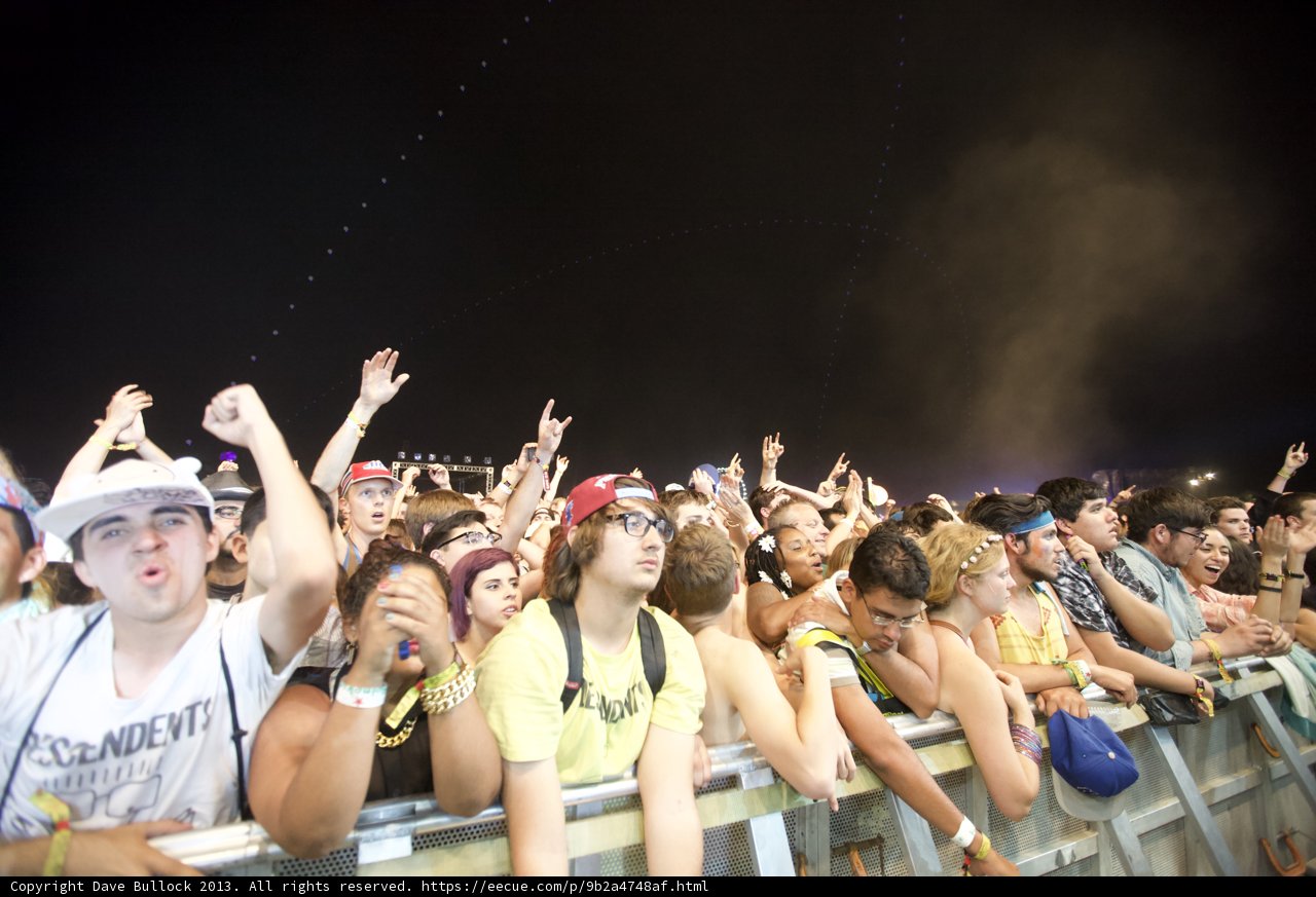 Hands Up in the Night Sky