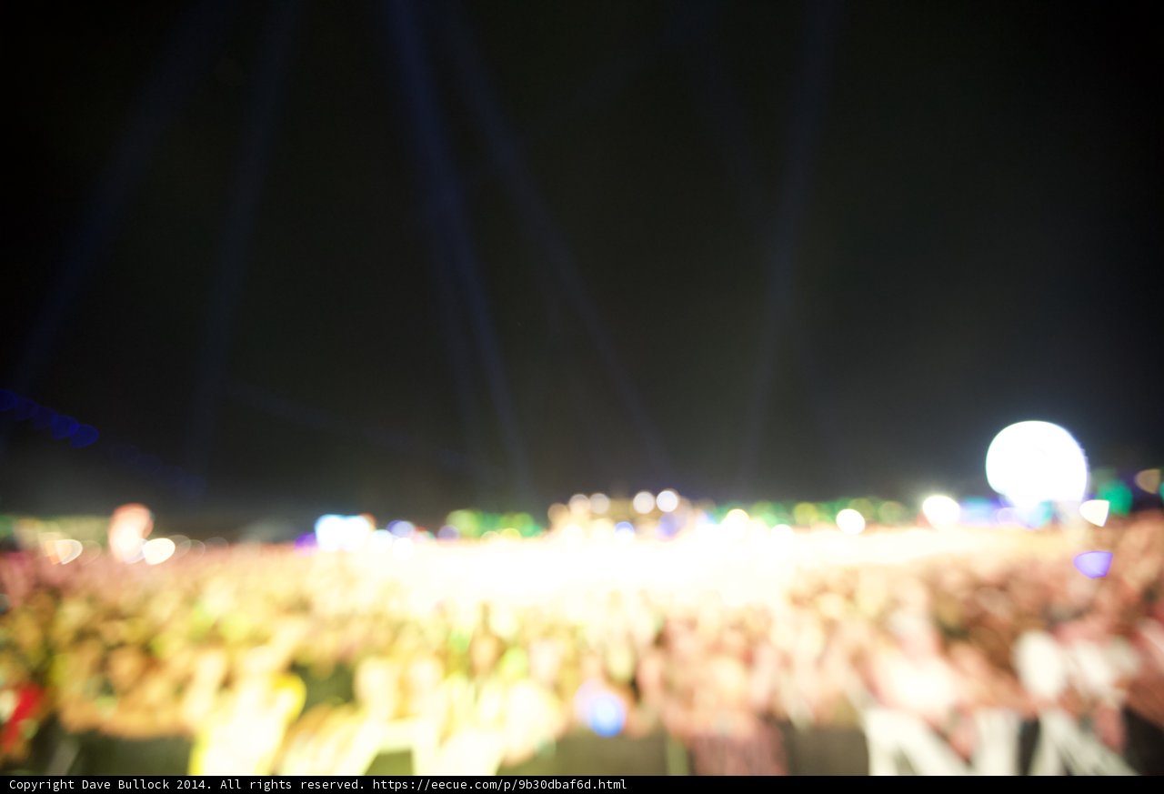 Blurred Crowd at Coachella Concert