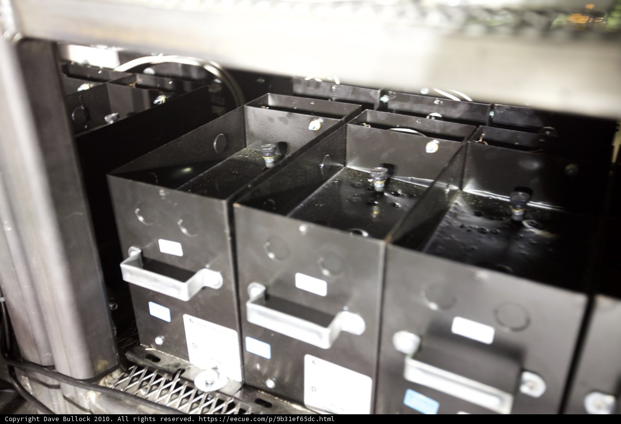 Battery Drawer in Metal Cabinet