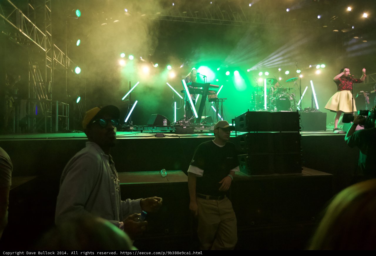 Green Spotlight on André 3000 during Coachella Performance