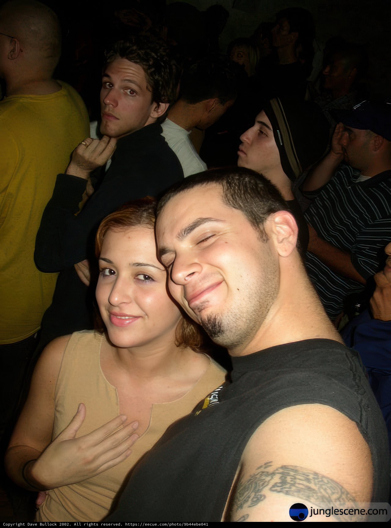 Nightclub Portrait with Tattooed Duo