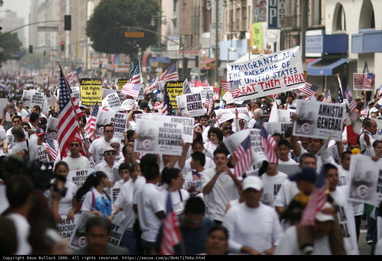 Protesters Marching Through the Metropolis