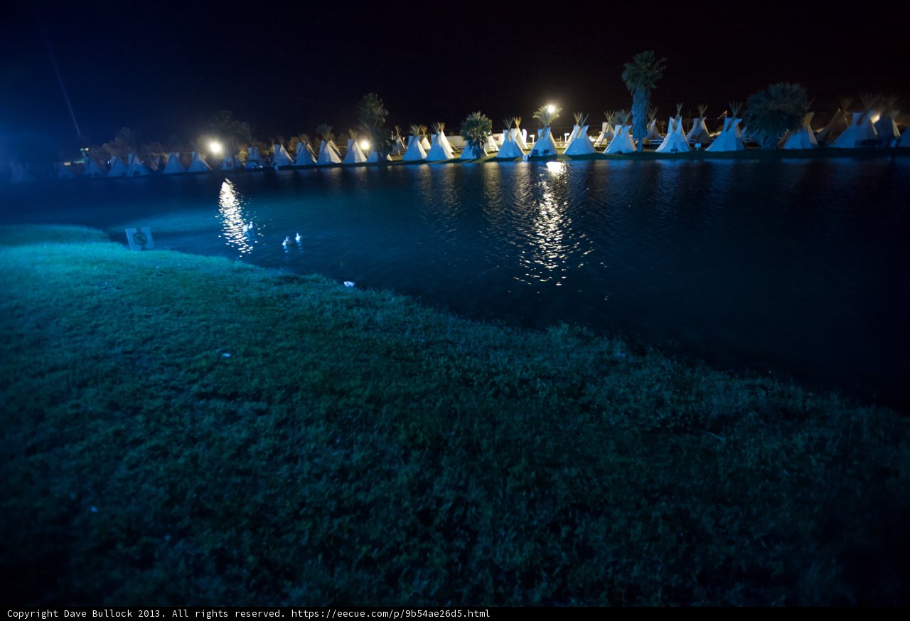 Night Lights on the Resort Pond