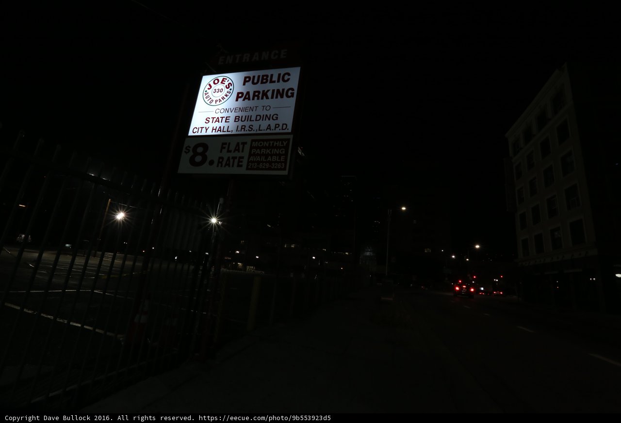 No Parking at Night in Urban Metropolis