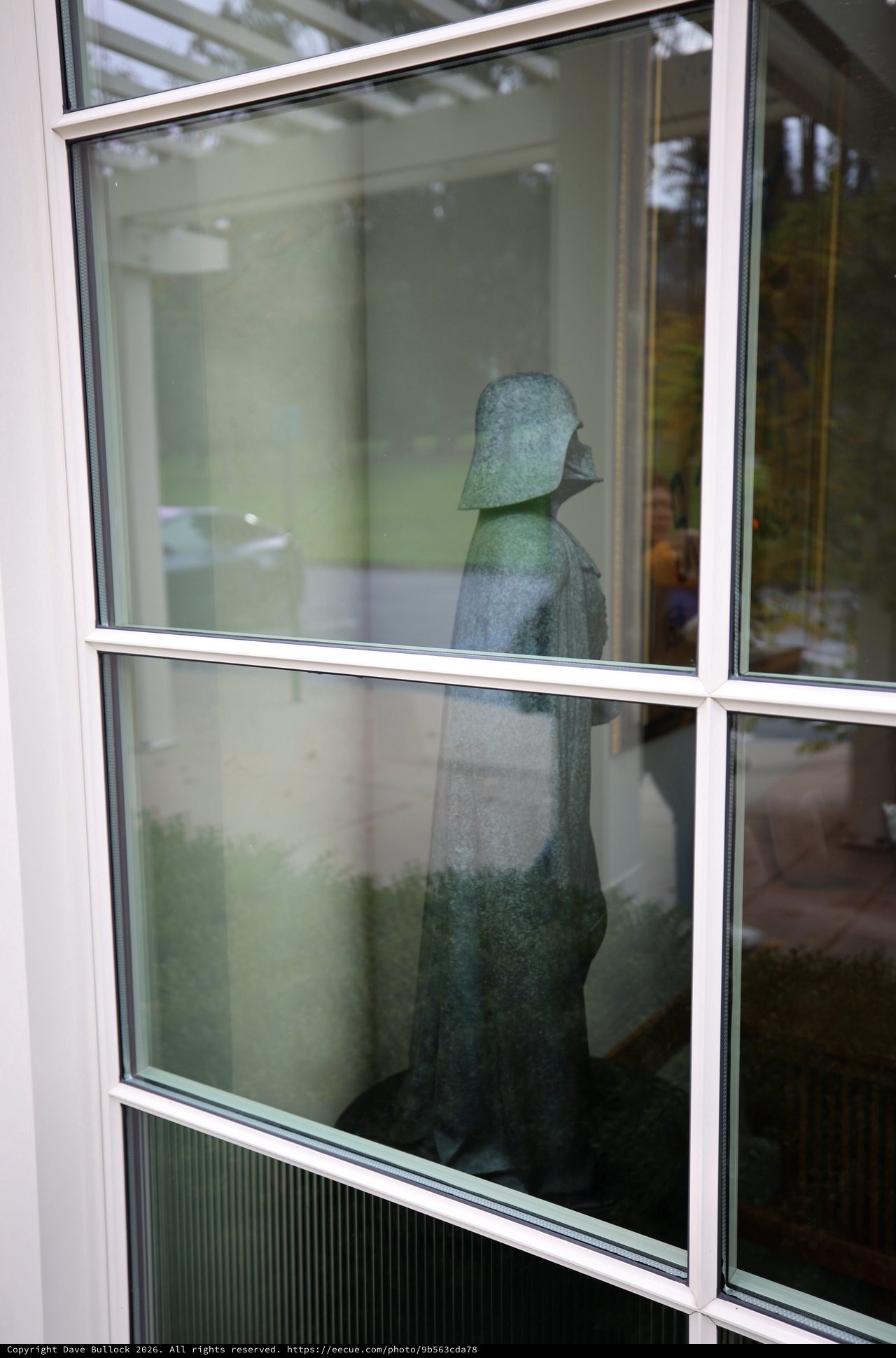 Stone Sentinel Behind Glass at Skywalker Ranch