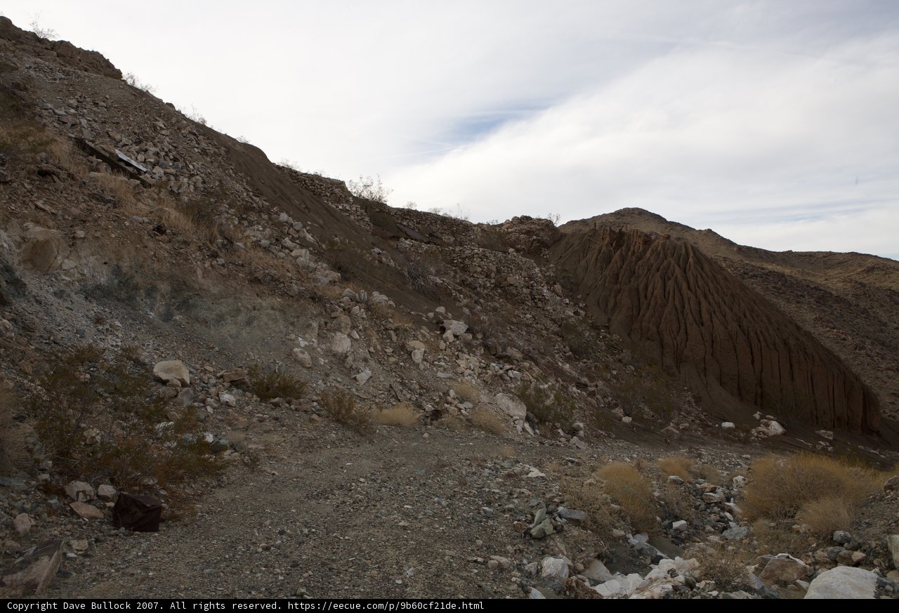 Rocky Road Along Mountain Slope