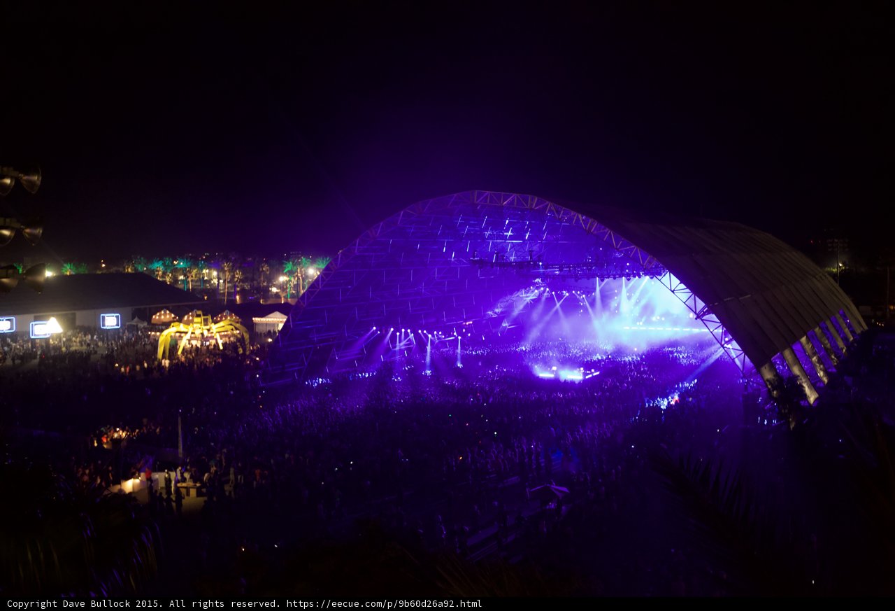 Metropolis Stage Lights up the Night Sky at Coachella