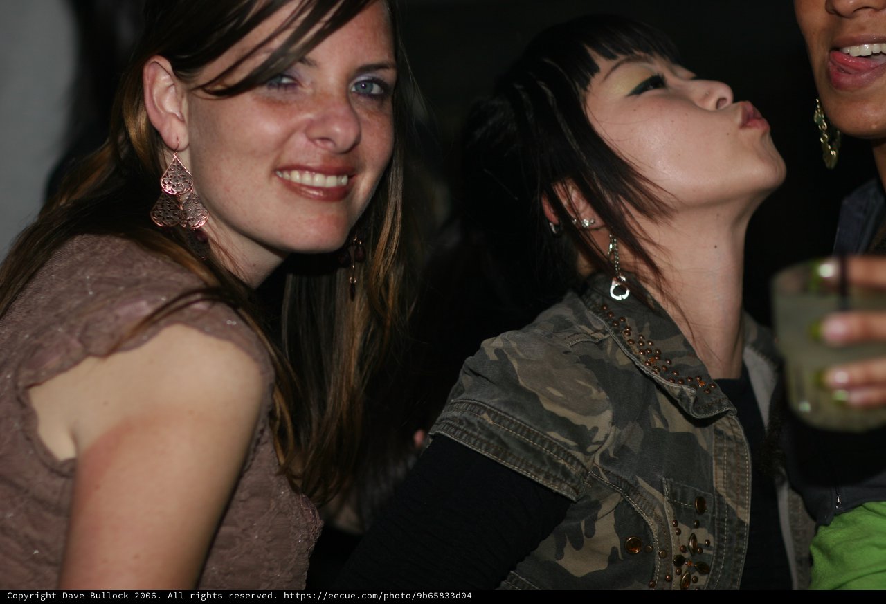 Two Women Dancing at a Nightclub Party 2006