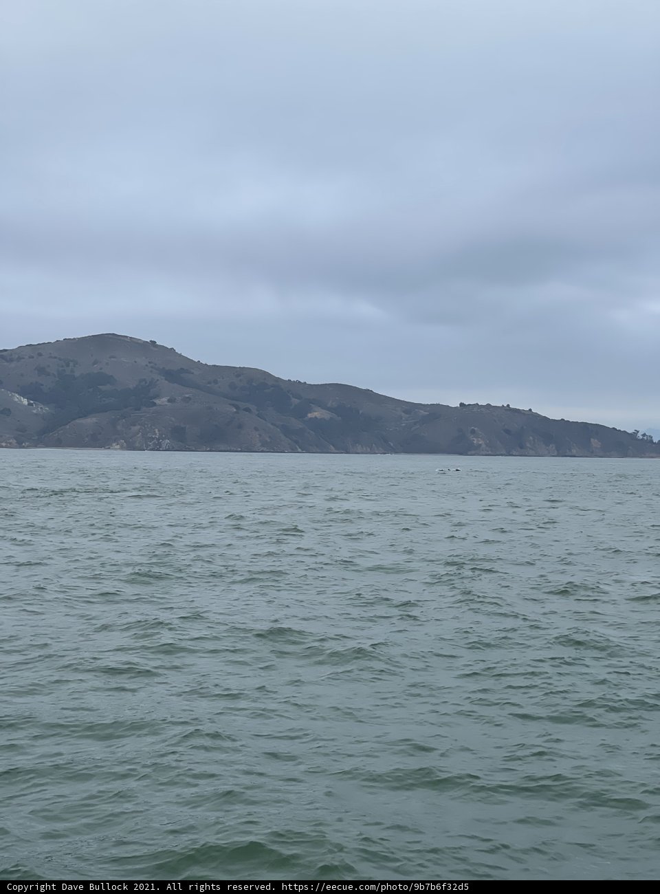 Cloudy Seascape from a Boat on San Francisco Bay
