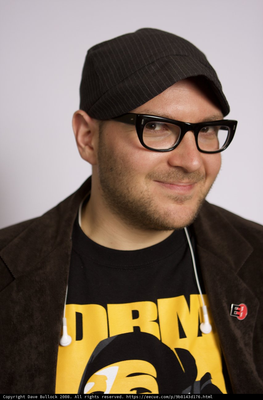 Stylish Man in Glasses and Hat