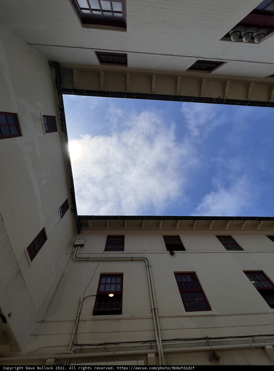 Skyline through a Skylight