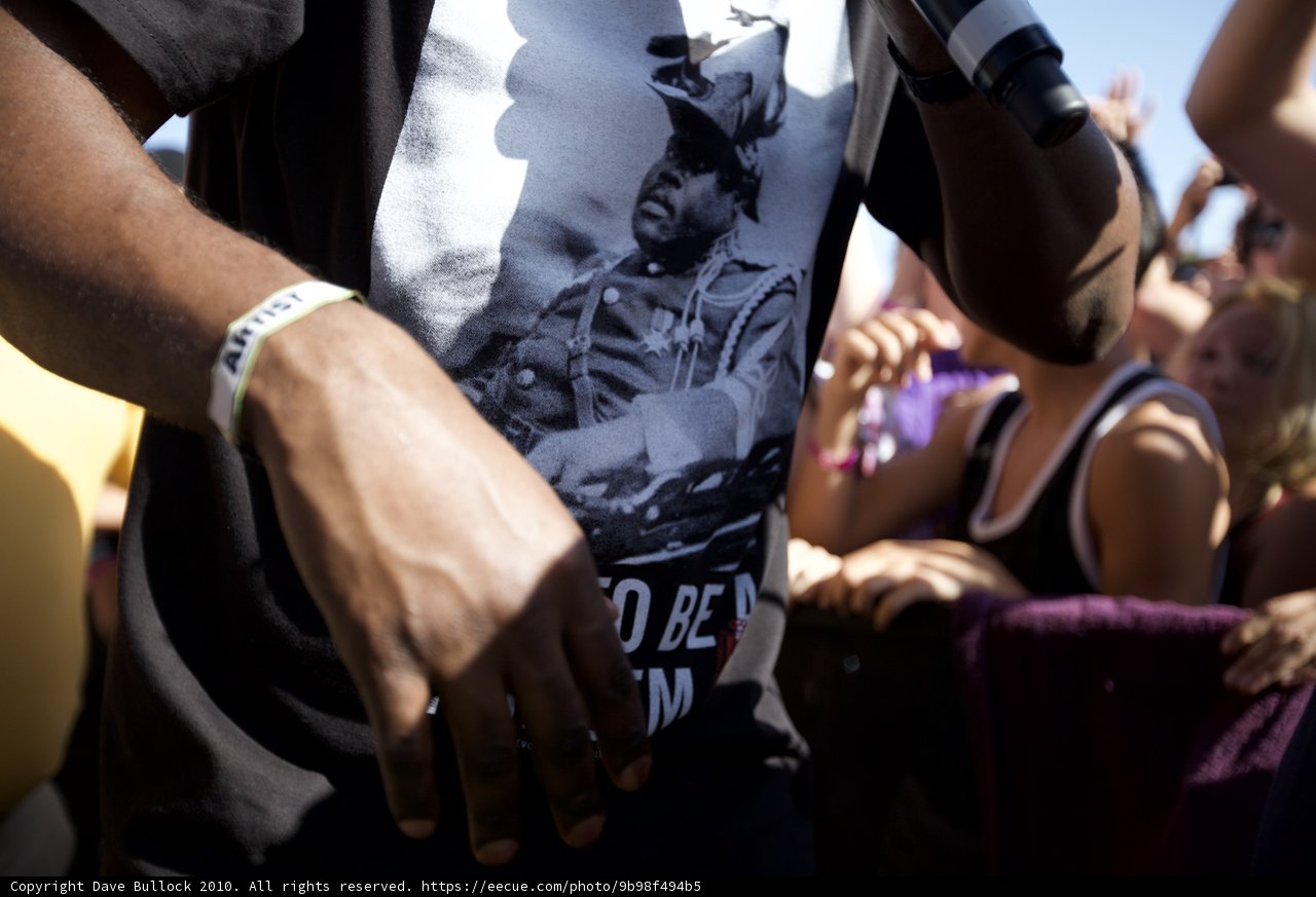 Man wearing Marcus Garvey t-shirt
