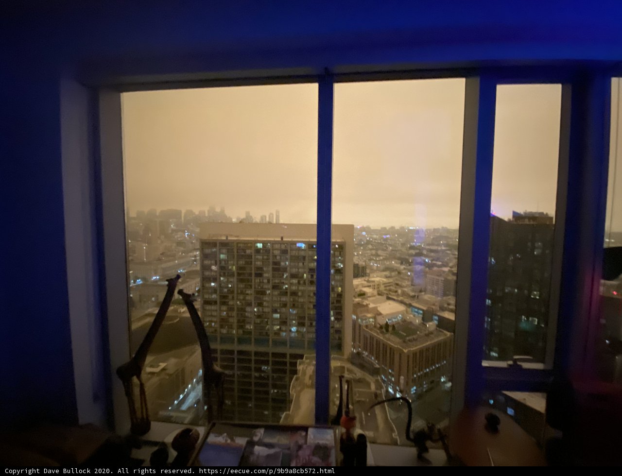 Cityscape View from Urban Penthouse