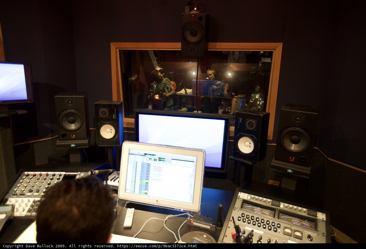 Josh Freese in his Recording Studio