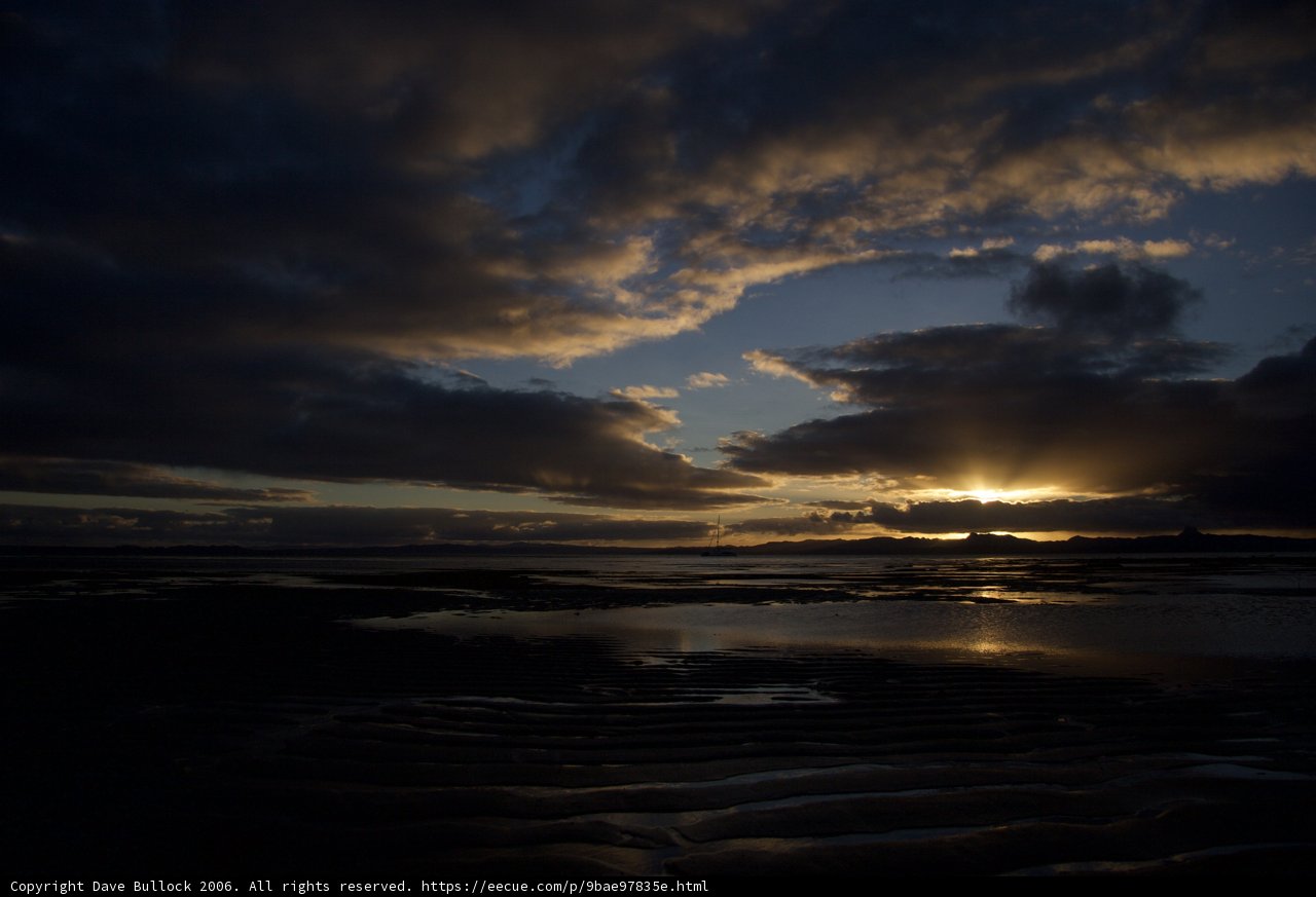 A Flaring Scottish Sunset