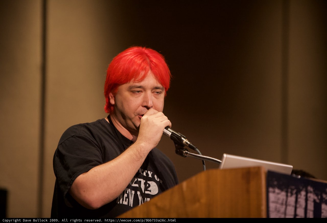 Red Haired Man on the Mic