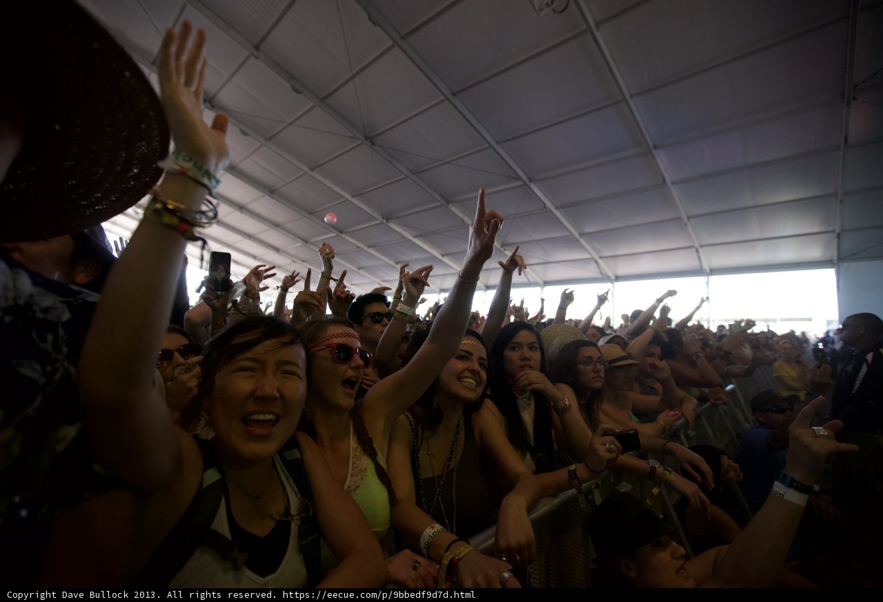 Urban Crowd at Coachella Music Festival