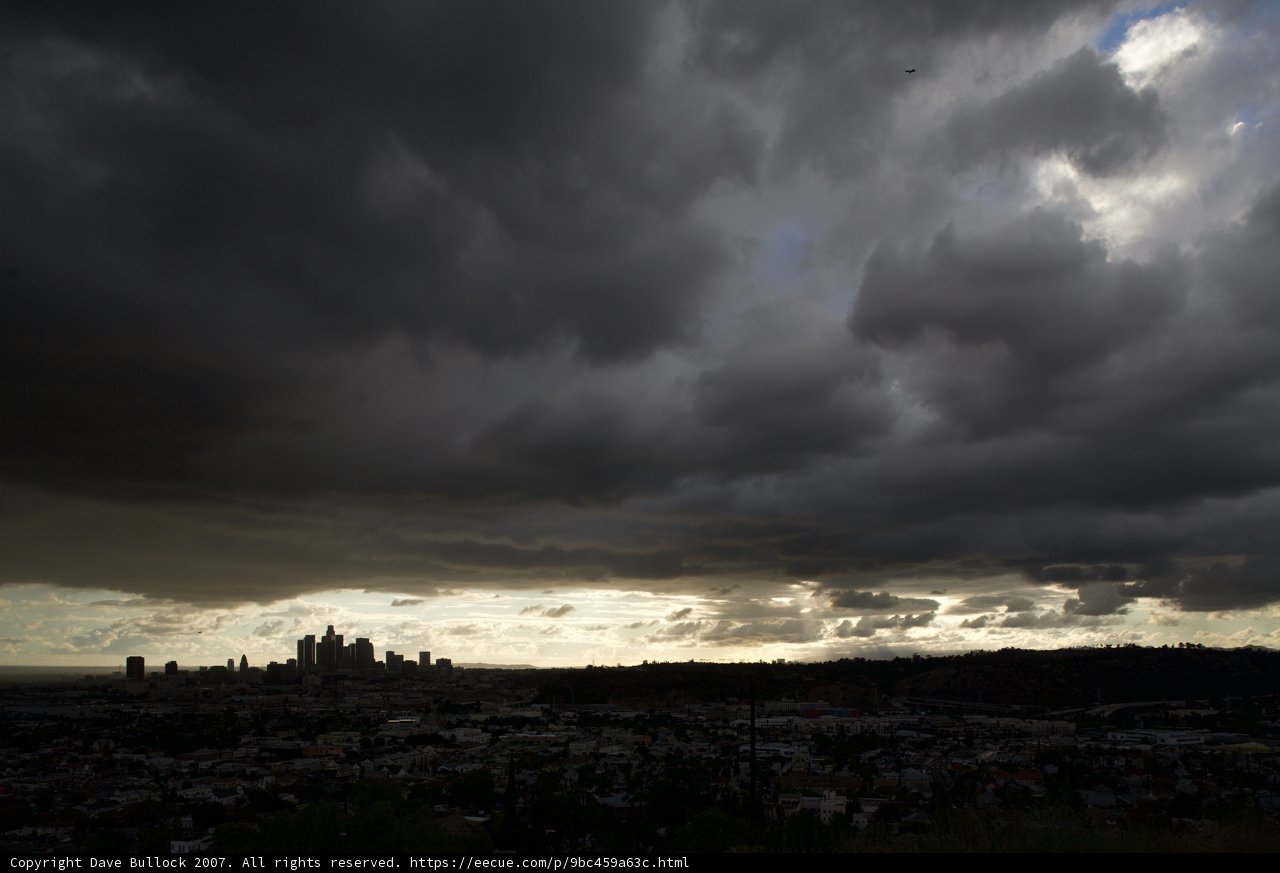 Stormy Sky Over Los Angeles