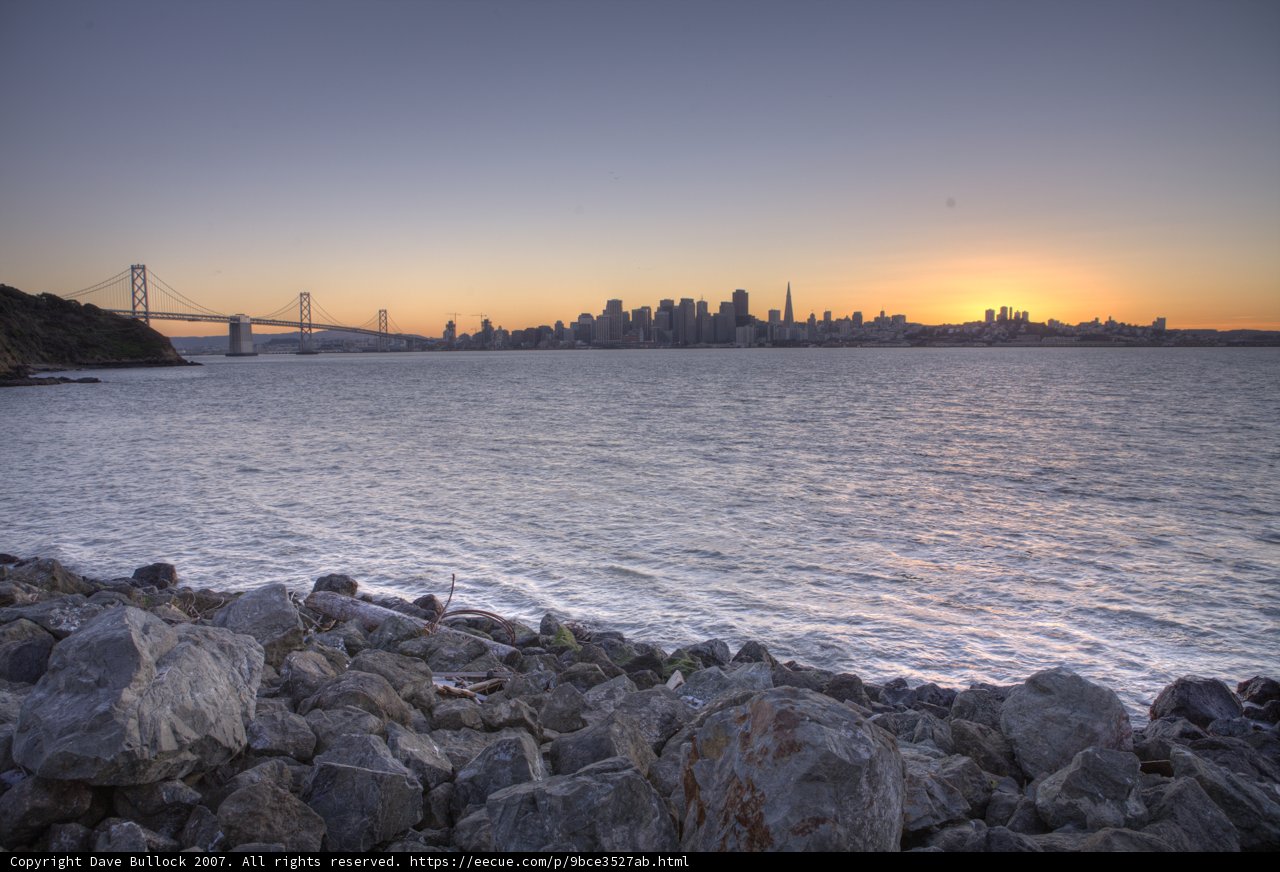 Majestic Sunset over the Bay