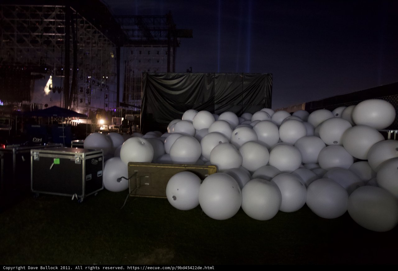 Balloon Sphere Illuminates Coachella Night Sky