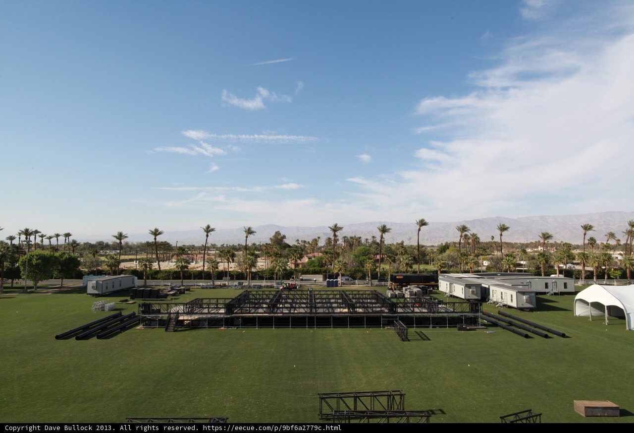 Coachella Stage on a Grass Field