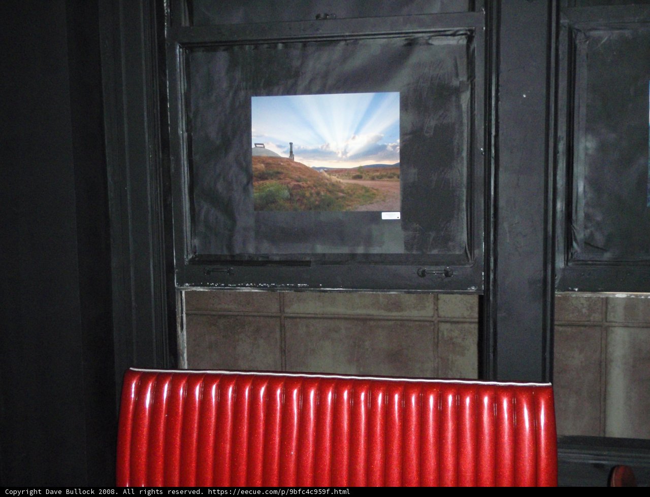 The Red Bench in Front of the Window