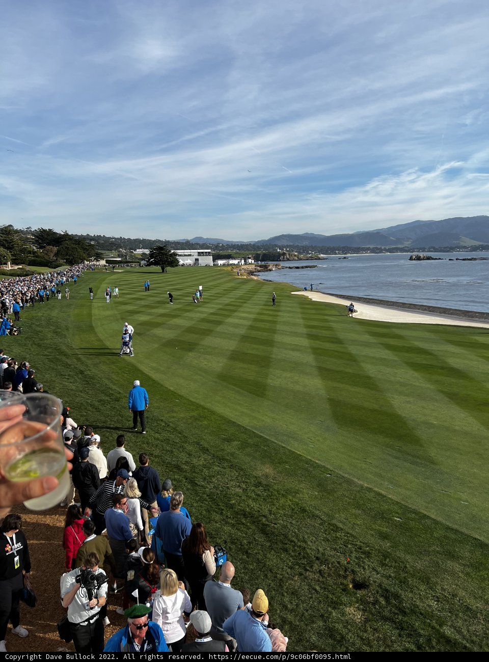A Crowded Watch at Pebble Beach Golf Links
