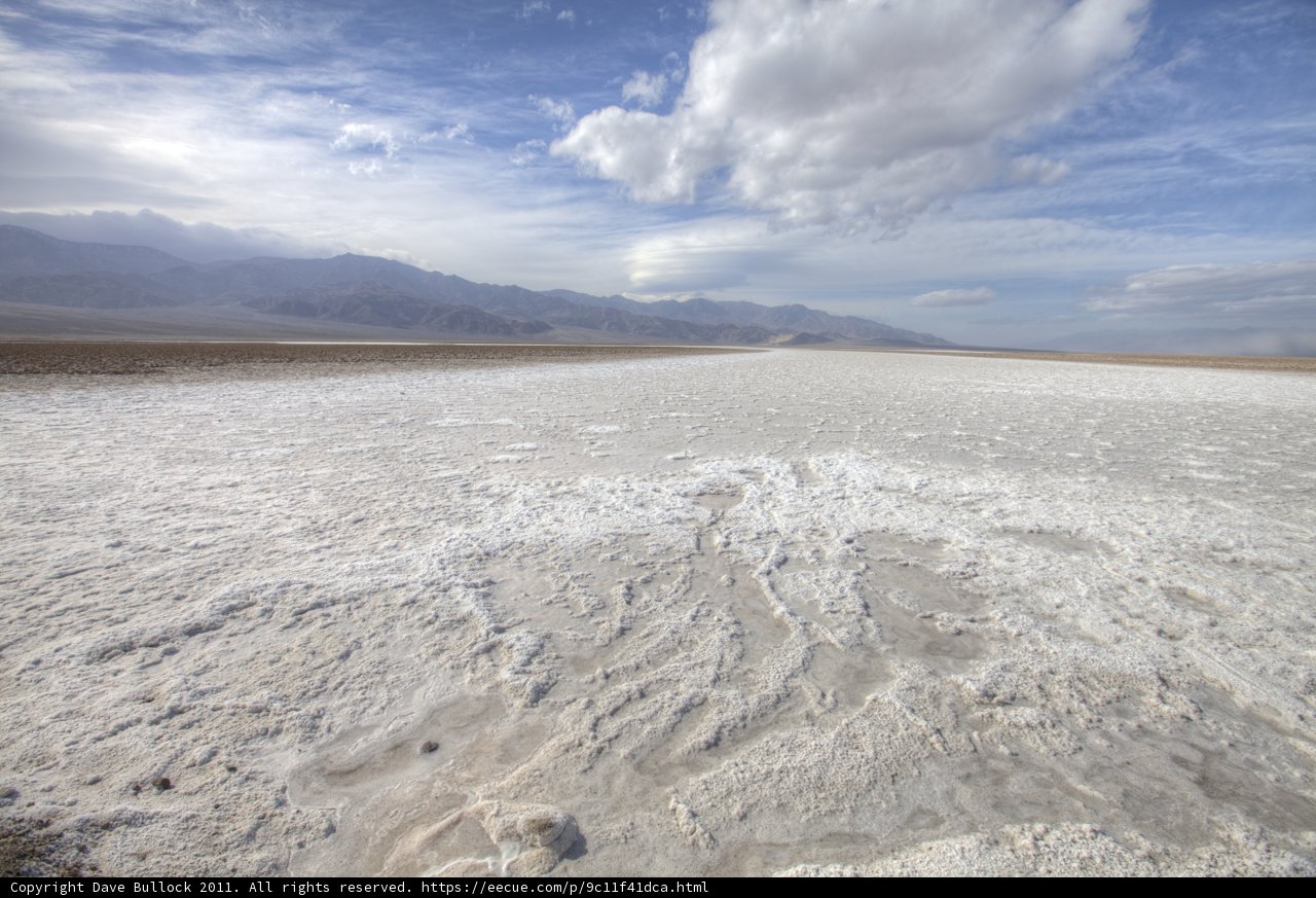 Serene Beauty of Death Valley Salt Flats