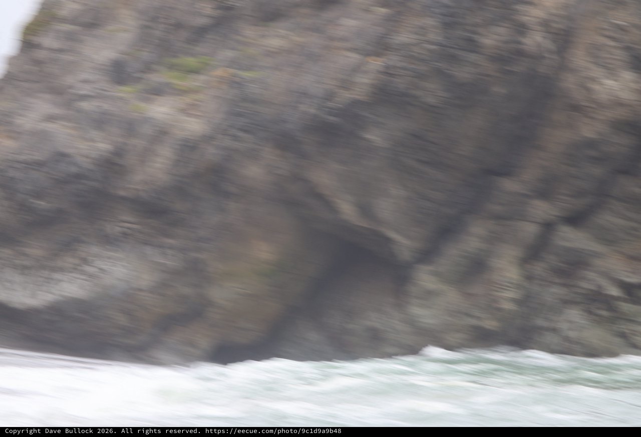 Rugged Coastal Cliffs Battered by Churning Ocean Waves
