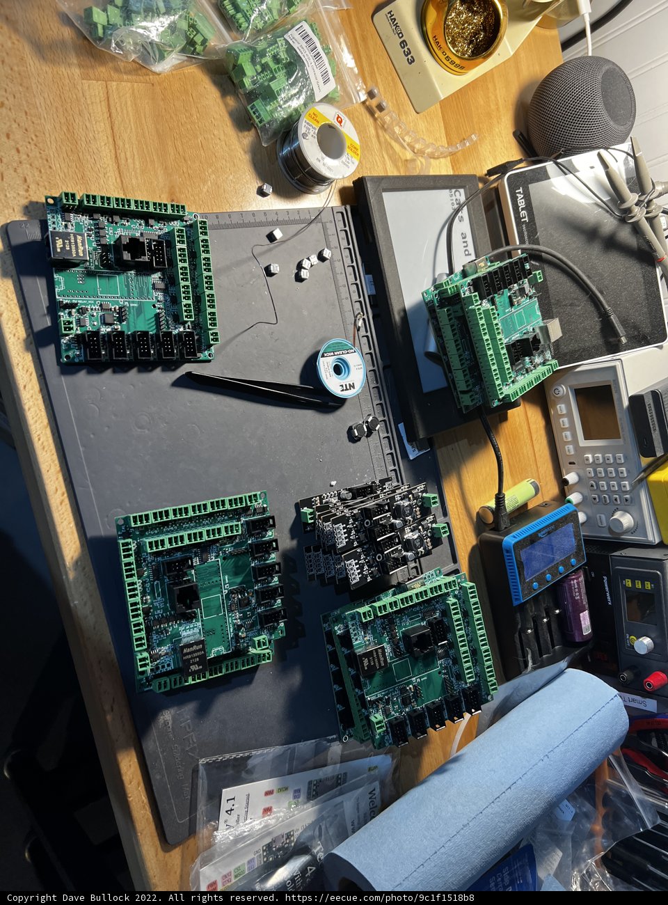 Electronic Components on the Table
