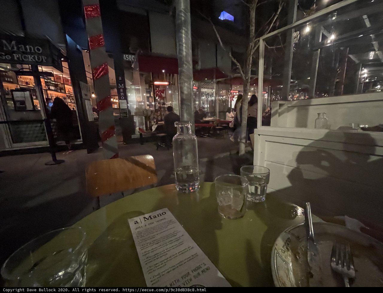 Table Setting at Downtown San Francisco Restaurant