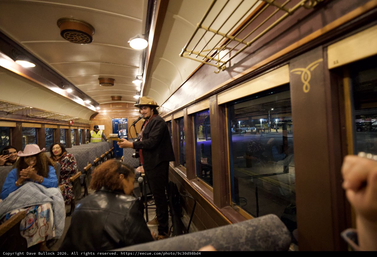 Live Music Performance on Vintage Train Journey